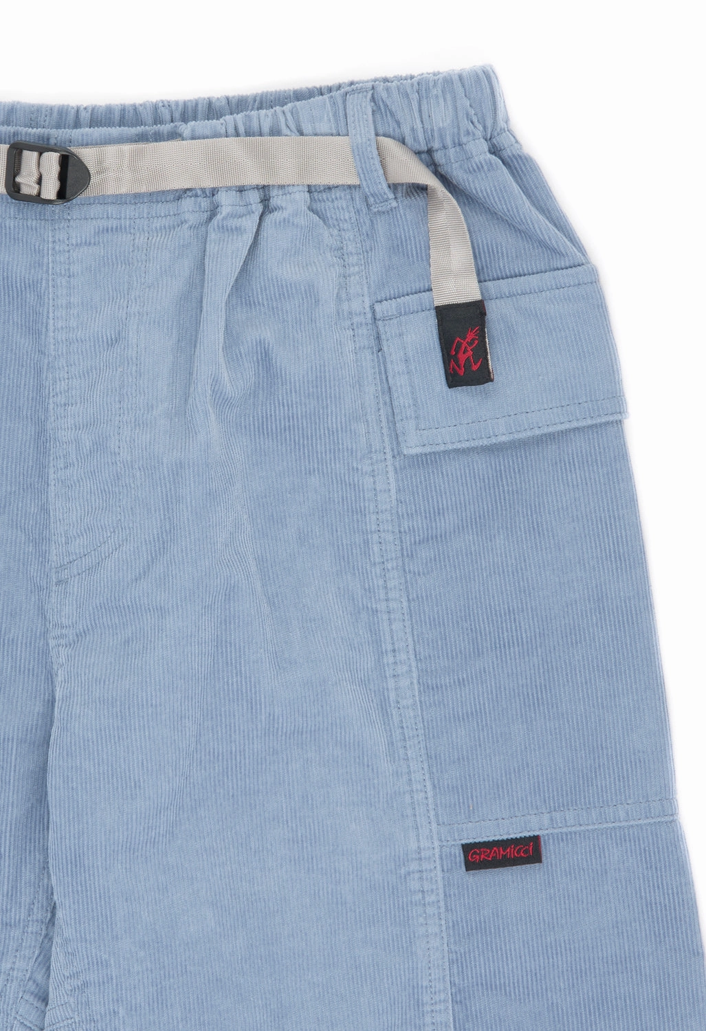 Summer Vibe Trendy Comfort Gramicci Women's Corduroy Utility Shorts - Smoky Blue