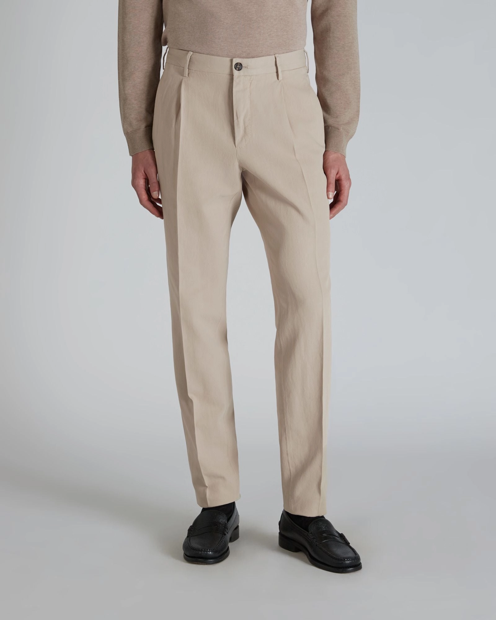 Tapered-fit Chinolino ice cr??pe trousers Trendy Comfort Modern Relaxed