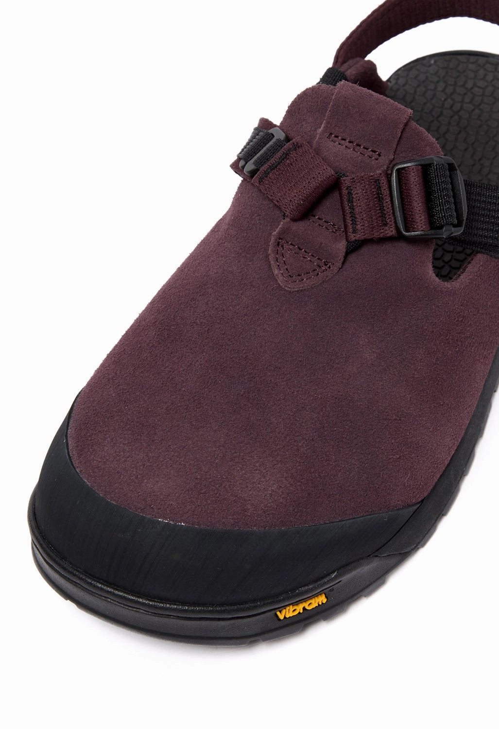 Sporty Bedrock Sandals Mountain Clog - Deep Plum Suede