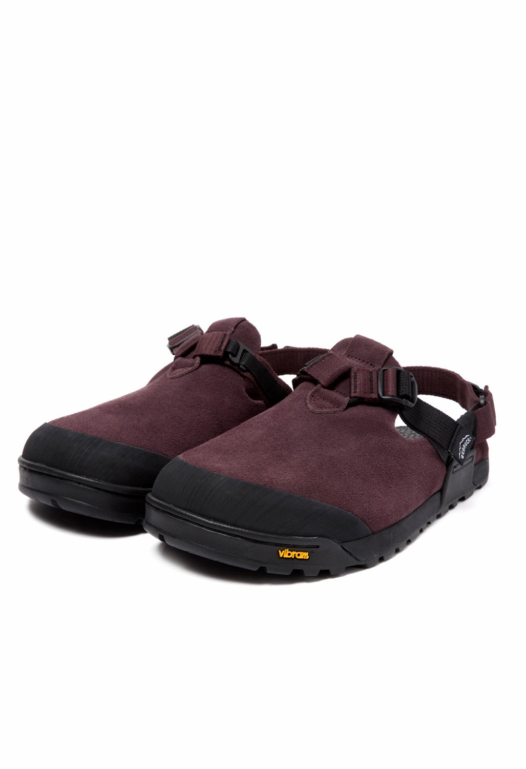 Bedrock Sandals Mountain Clog - Deep Plum Suede Lounge Mood