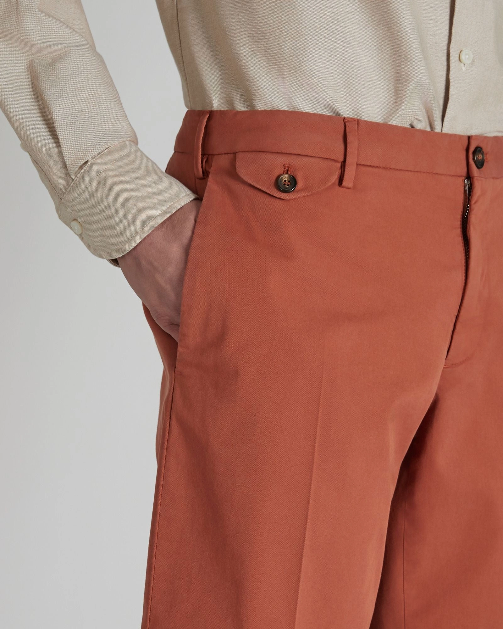 No Tag Soft Fabric Slim-fit Royal Batavia Bermuda shorts