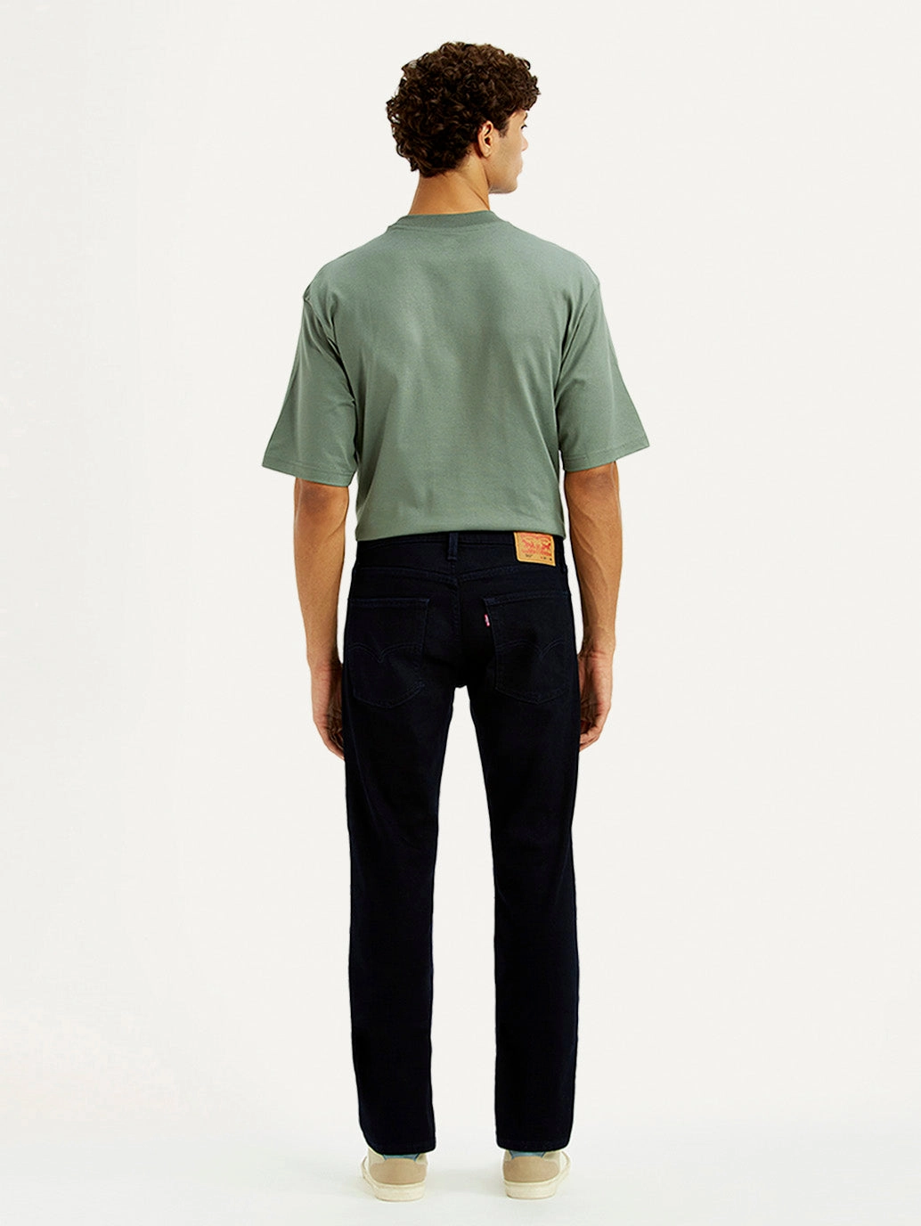 Men's 513 Dark Blue Slim Straight Fit Mid Rise Jeans Essential Piece Advanced Stretch Recovery