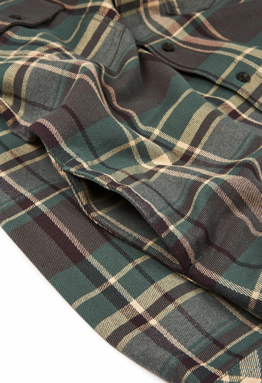 KAVU Men's Carrick Bend Overshirt - Moon Lite Forest Vintage Wash Sporty Look