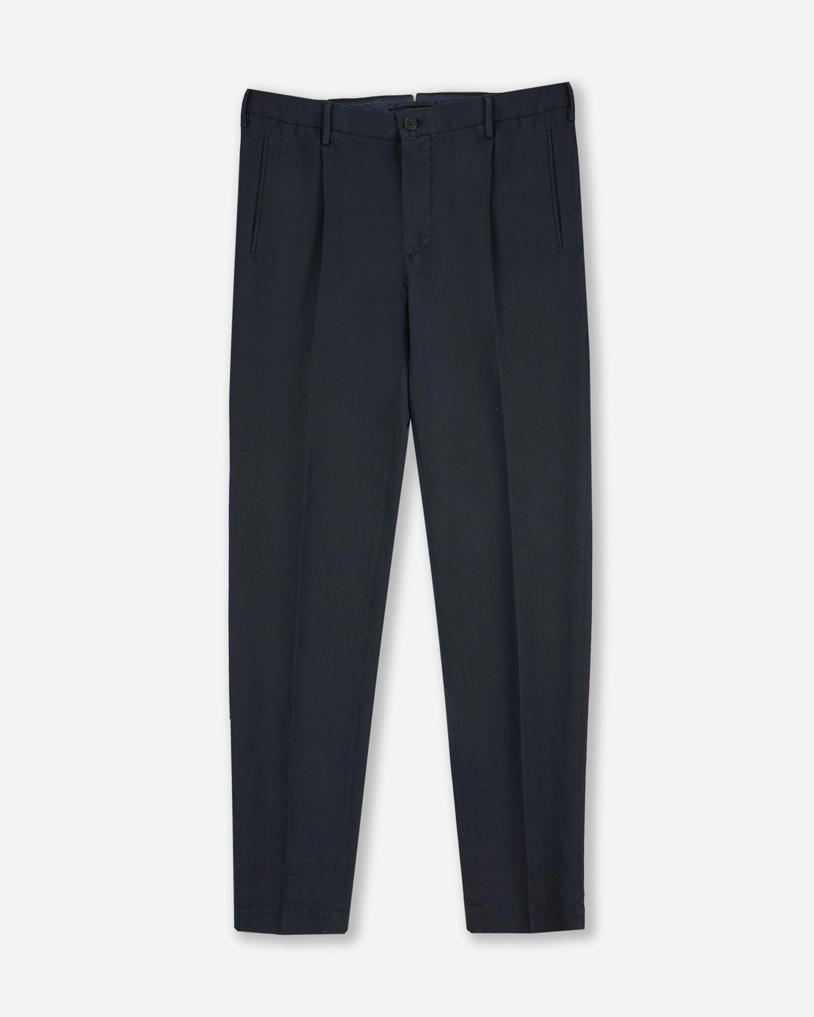 Tapered-fit Chinolino ice cr??pe trousers Tight Cut Layered Wear