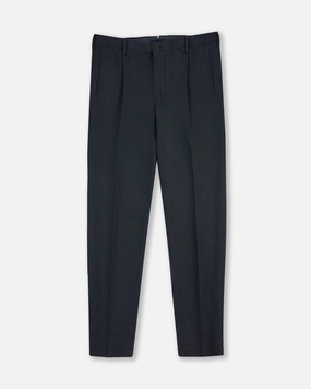 Tapered-fit Chinolino ice cr??pe trousers Tight Cut Layered Wear