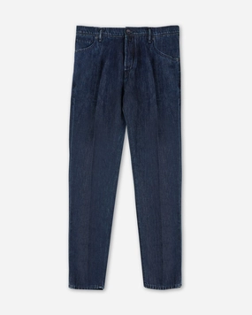 Effortless Design Tapered-fit cotton and linen five-pocket trouser