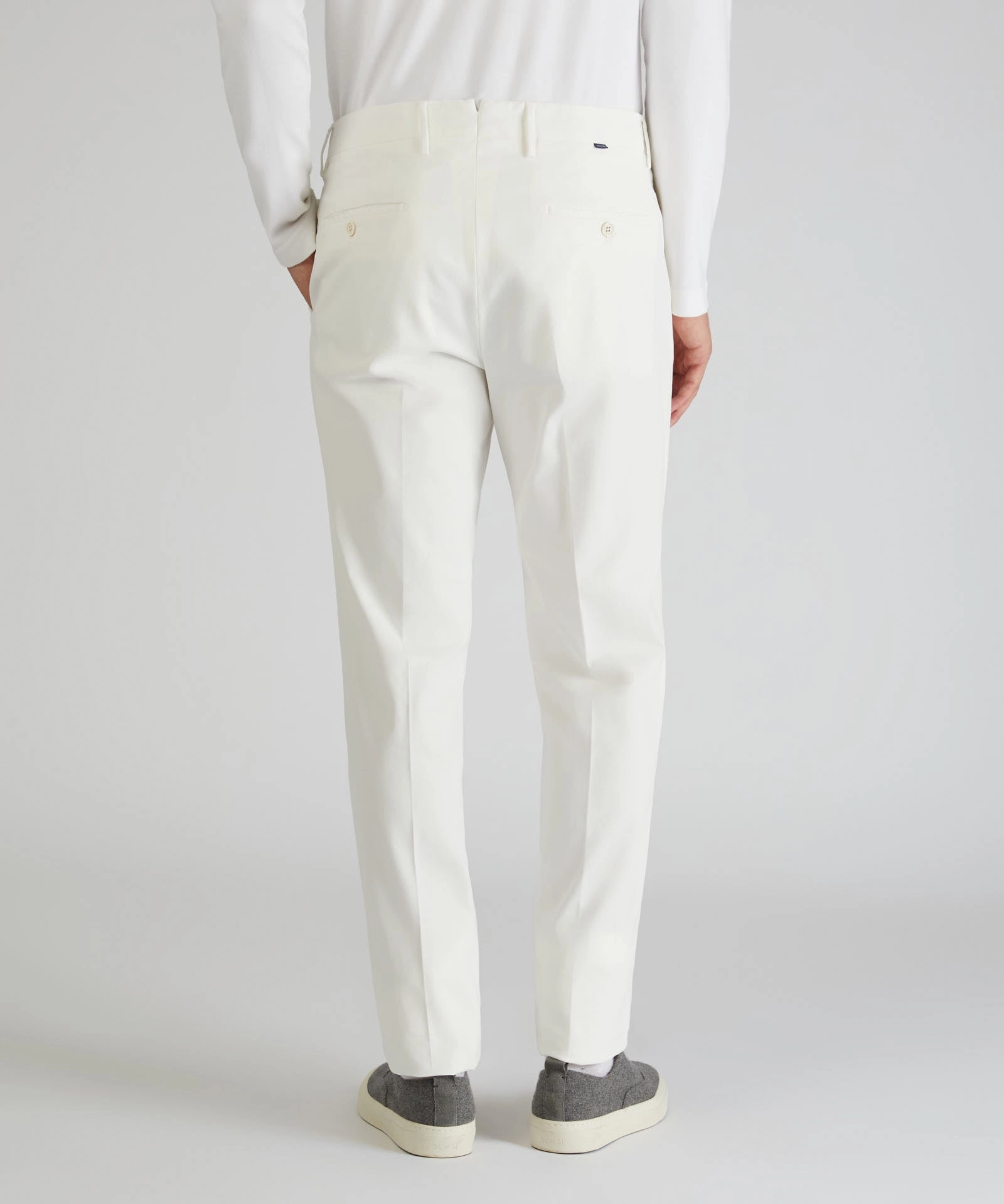 Tapered-fit cotton and lyocell trousers Fitted Design