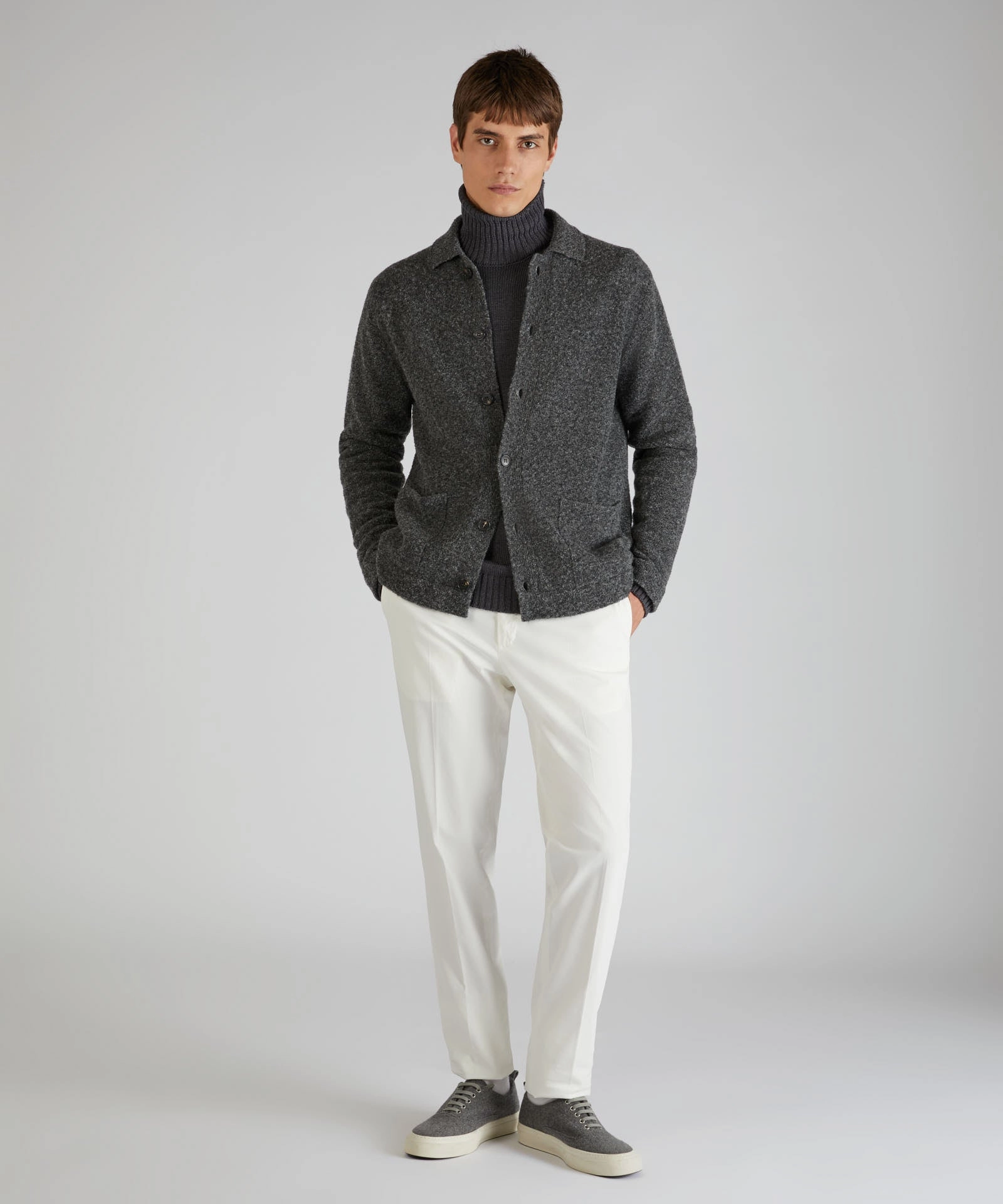 Tapered-fit cotton and lyocell trousers Odor Control Tech Stable Shape