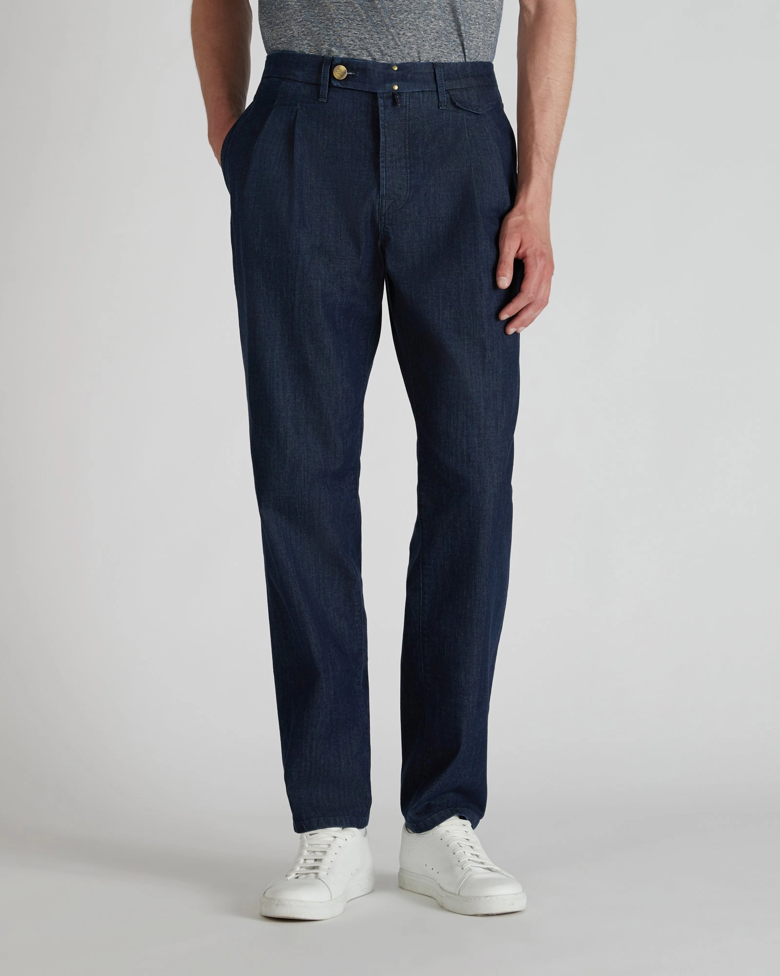 All Season Tapered-fit trousers in stretch denim
