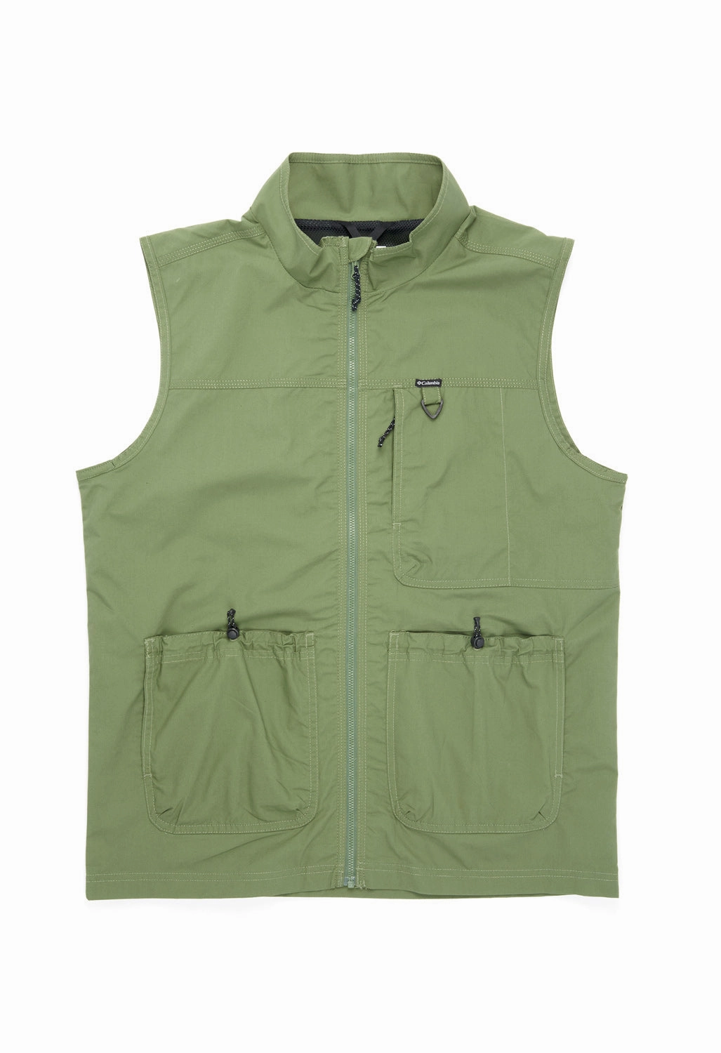 Wrinkle resistant fabric Columbia Men's Landroamer Cargo Vest - Canteen