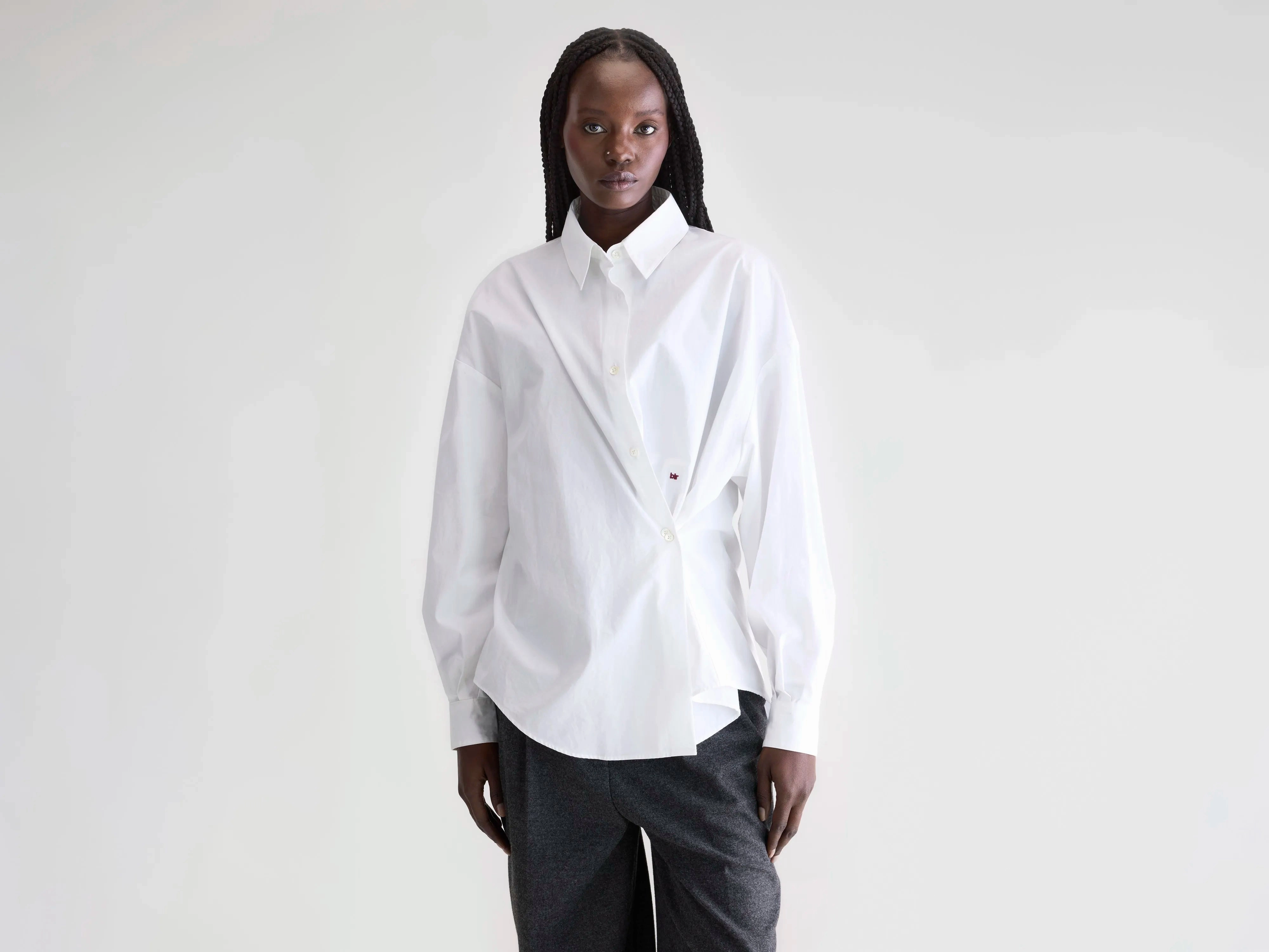 Gillian shirt (252 / W / WHITE) Printed design