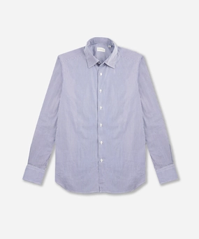 Slim-fit cotton shirt Clean Edge Trim Neutral Shade