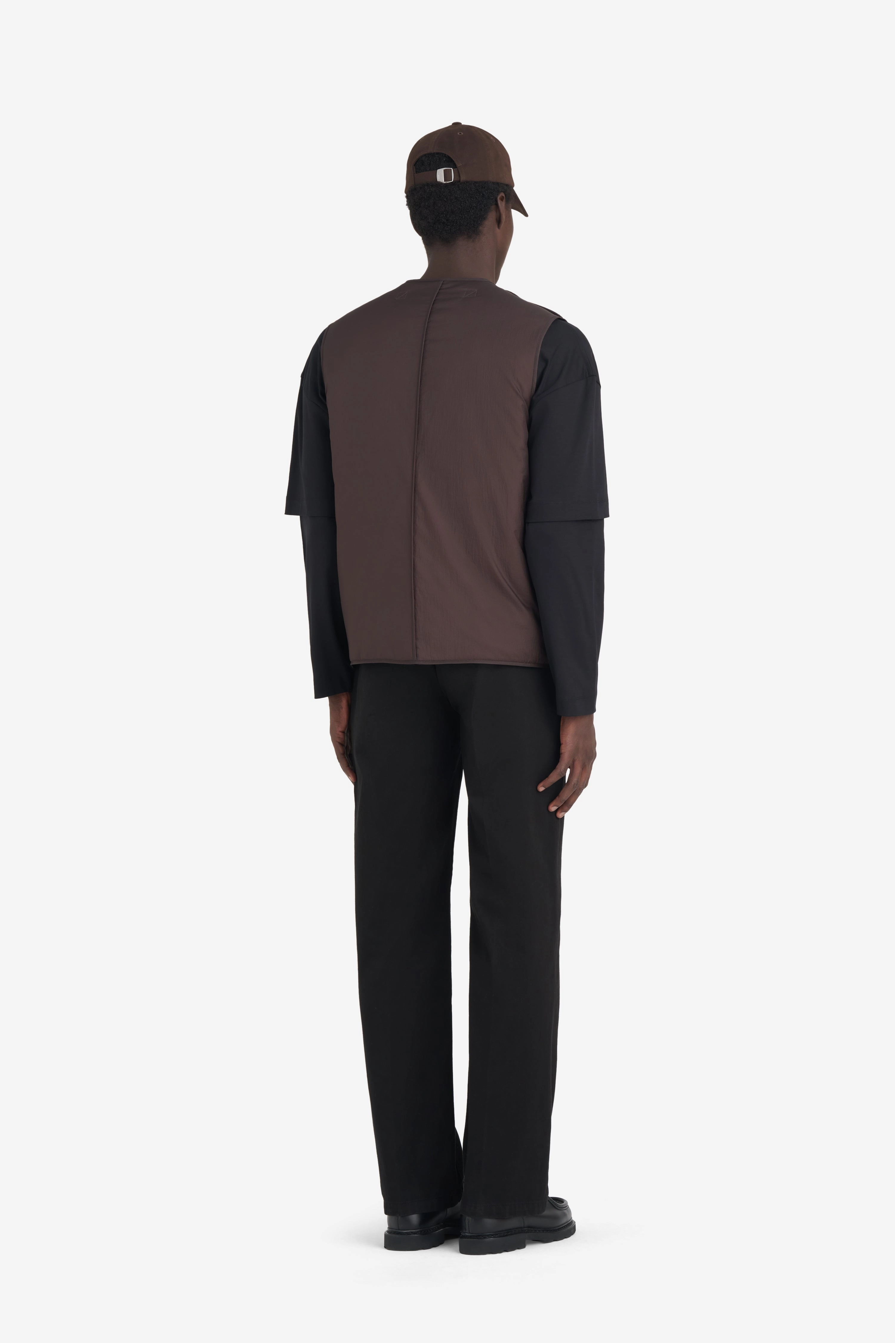 PADDED ZIP VEST Windproof Material