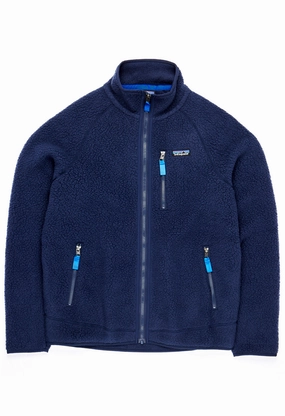 Functional Pockets Style Patagonia Men's Retro Pile Jacket - New Navy