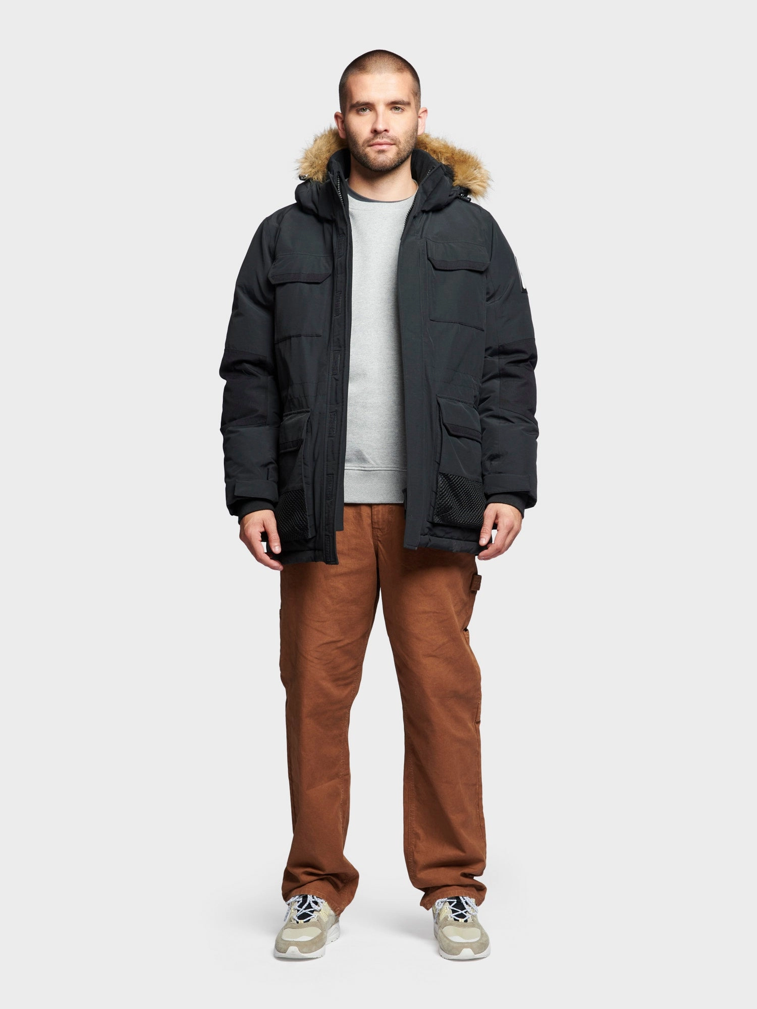 Ultimate Winter Parka in Black Ripstop Technology Flexible Cuffs