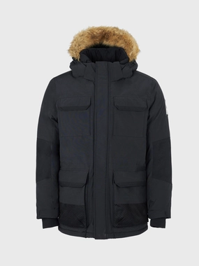 Sleek Outer Ultimate Winter Parka in Black