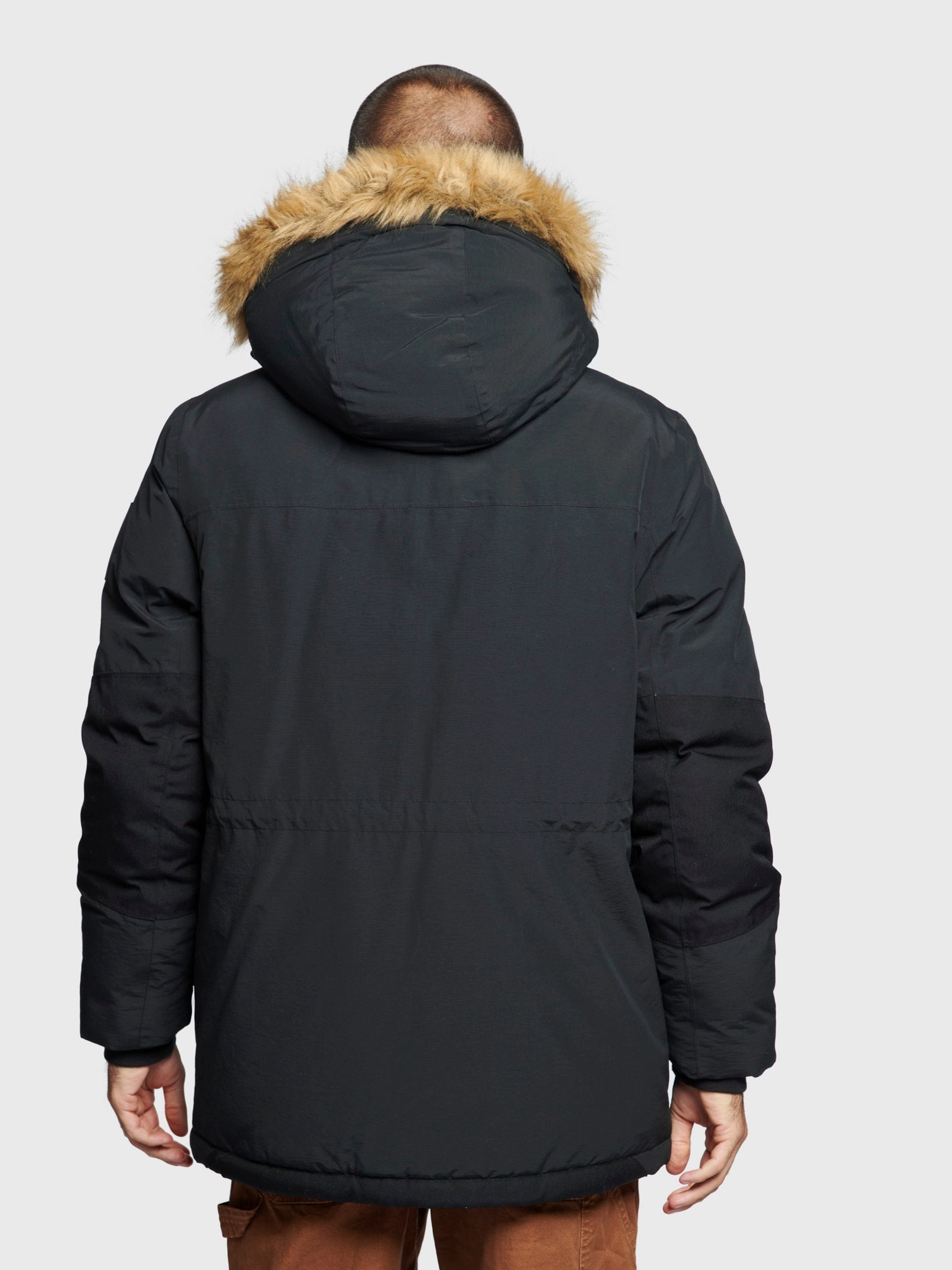 ConvertibleCollar Airy Cloth Ultimate Winter Parka in Black