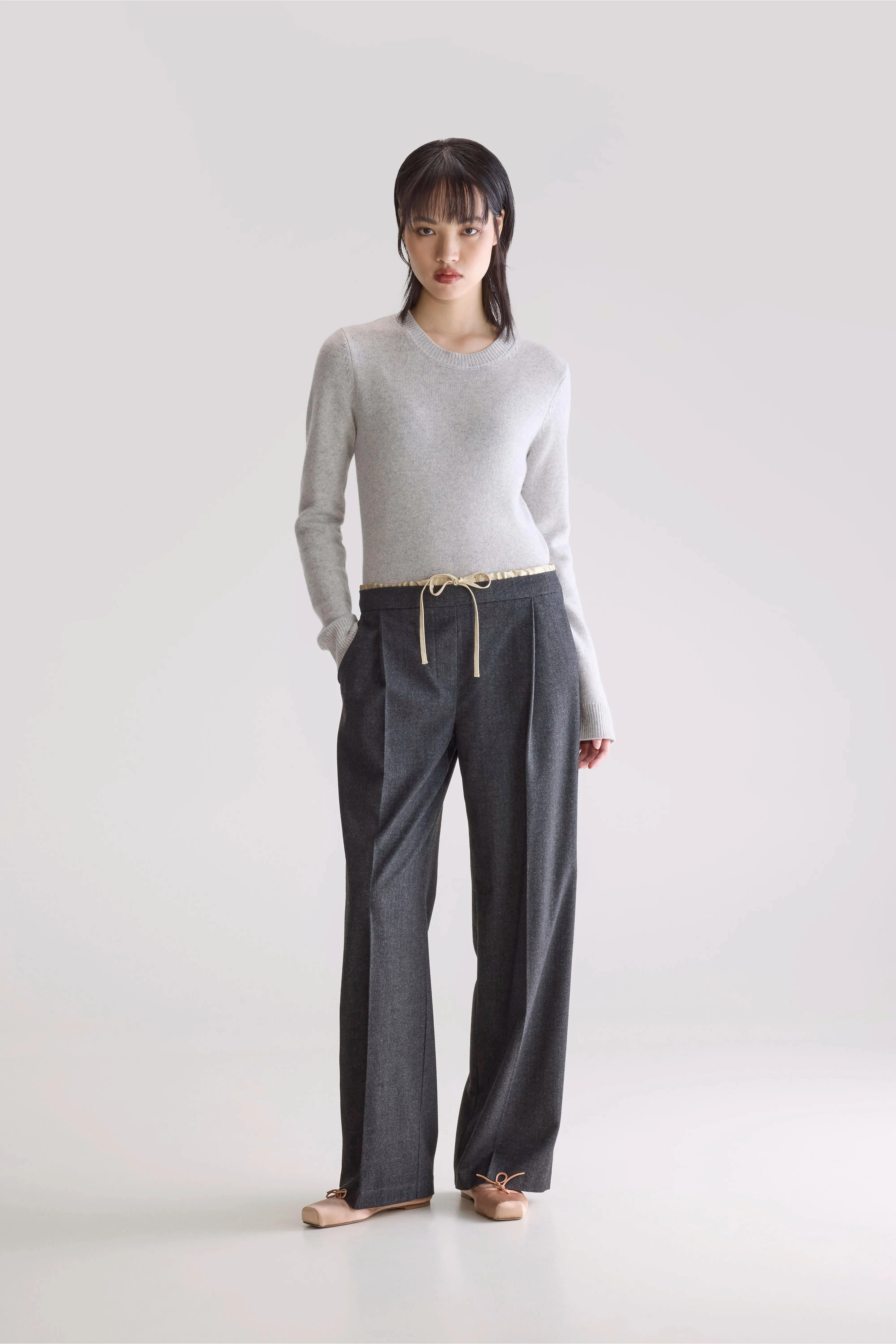 Flexible Activewear Secure Cuff Design Turin formal trousers (252 / W / ANTHRACITE)