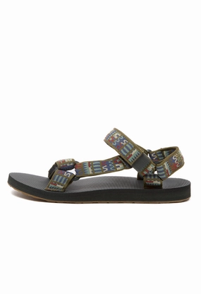stain resistant coating Teva Men's Original Universal Sandals - Geo Mashup Olive