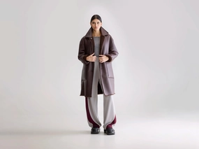 Breathable Lining Design Easton long coat (252 / W / DARK ROAST)