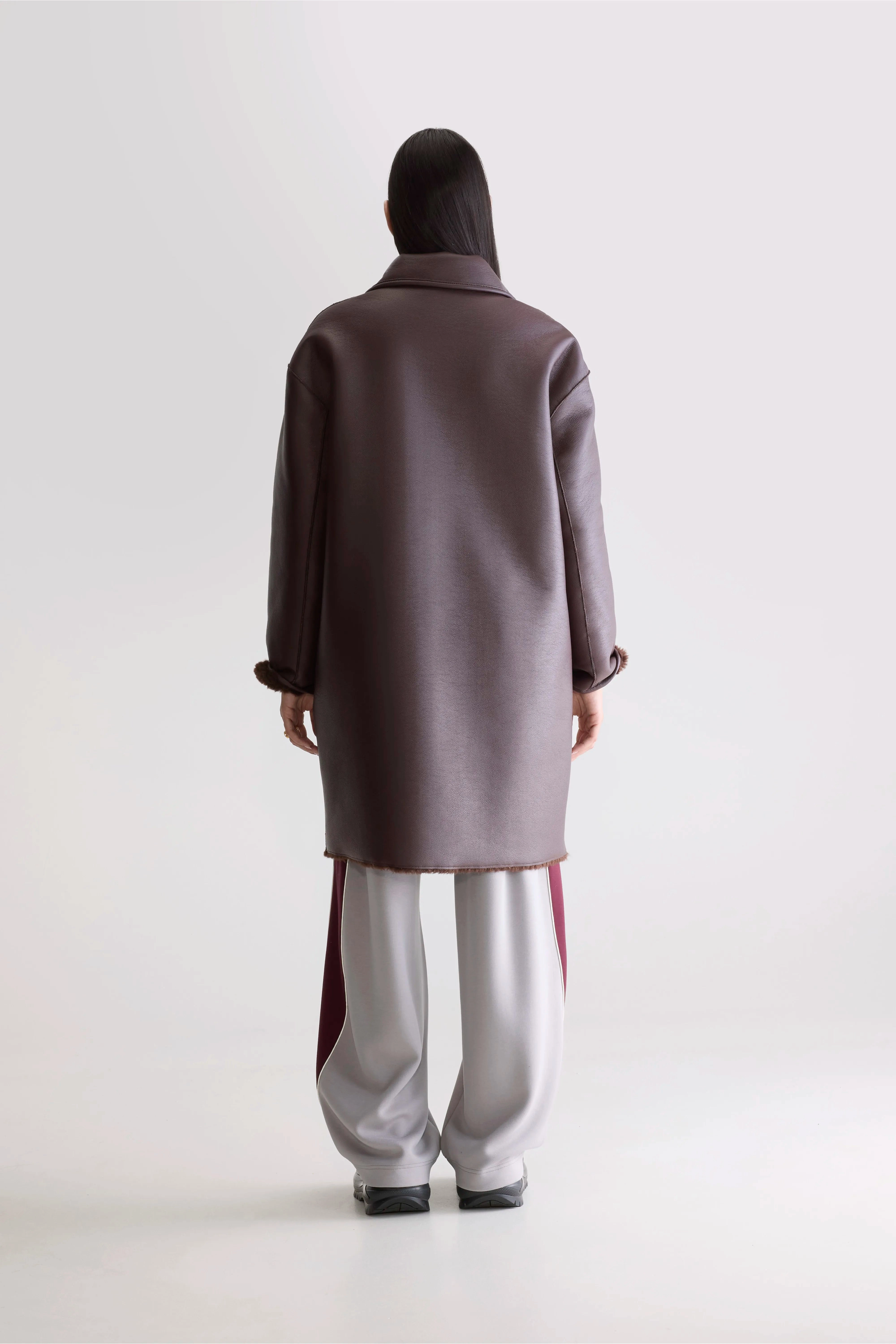 Multi Pocket Design Easton long coat (252 / W / DARK ROAST)