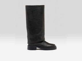 Easy Entry Leala Brushed Leather Boots  (252 / W / BLACK)