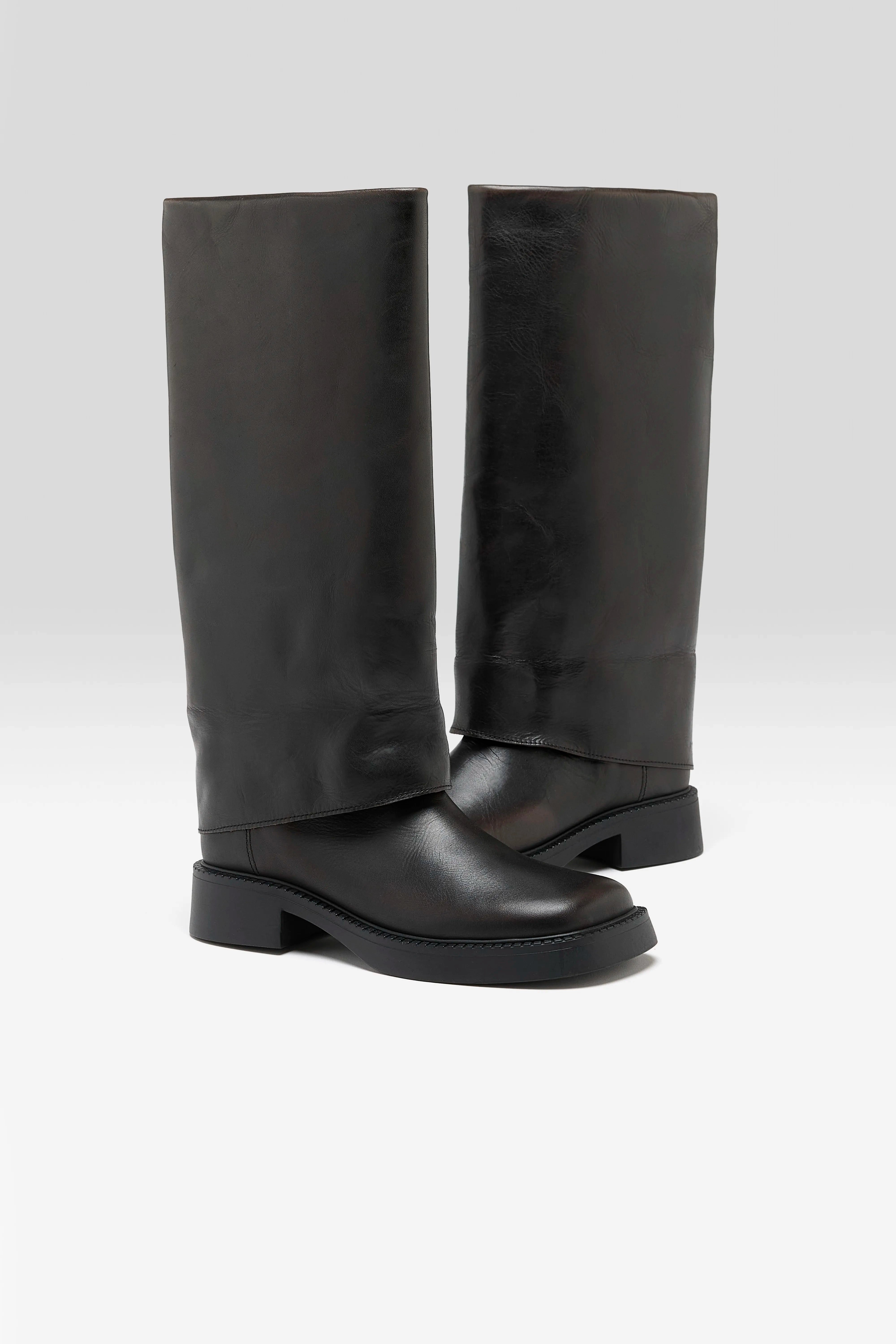 Leala Brushed Leather Boots  (252 / W / BLACK) Waterproof Cold Weather Commuter Neutral Pair