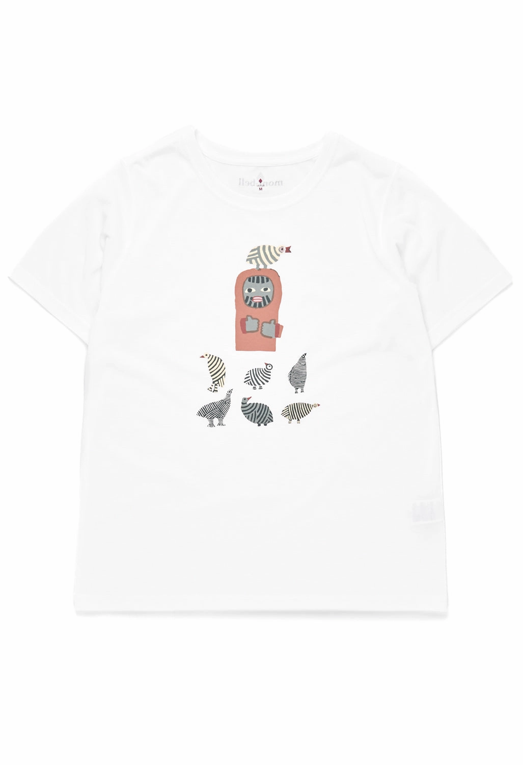 Relaxed Look Montbell Women's Wickron Tori To Yamaotoko T-Shirt - White