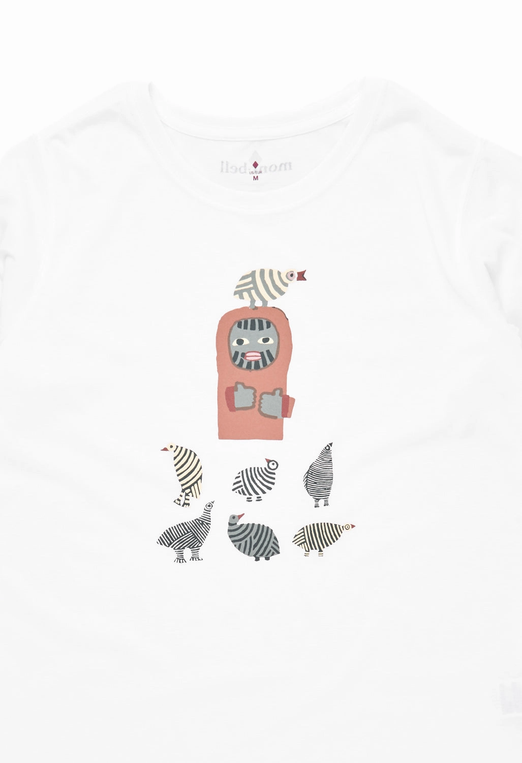Montbell Women's Wickron Tori To Yamaotoko T-Shirt - White Minimal Comfort Quick Dry Fit