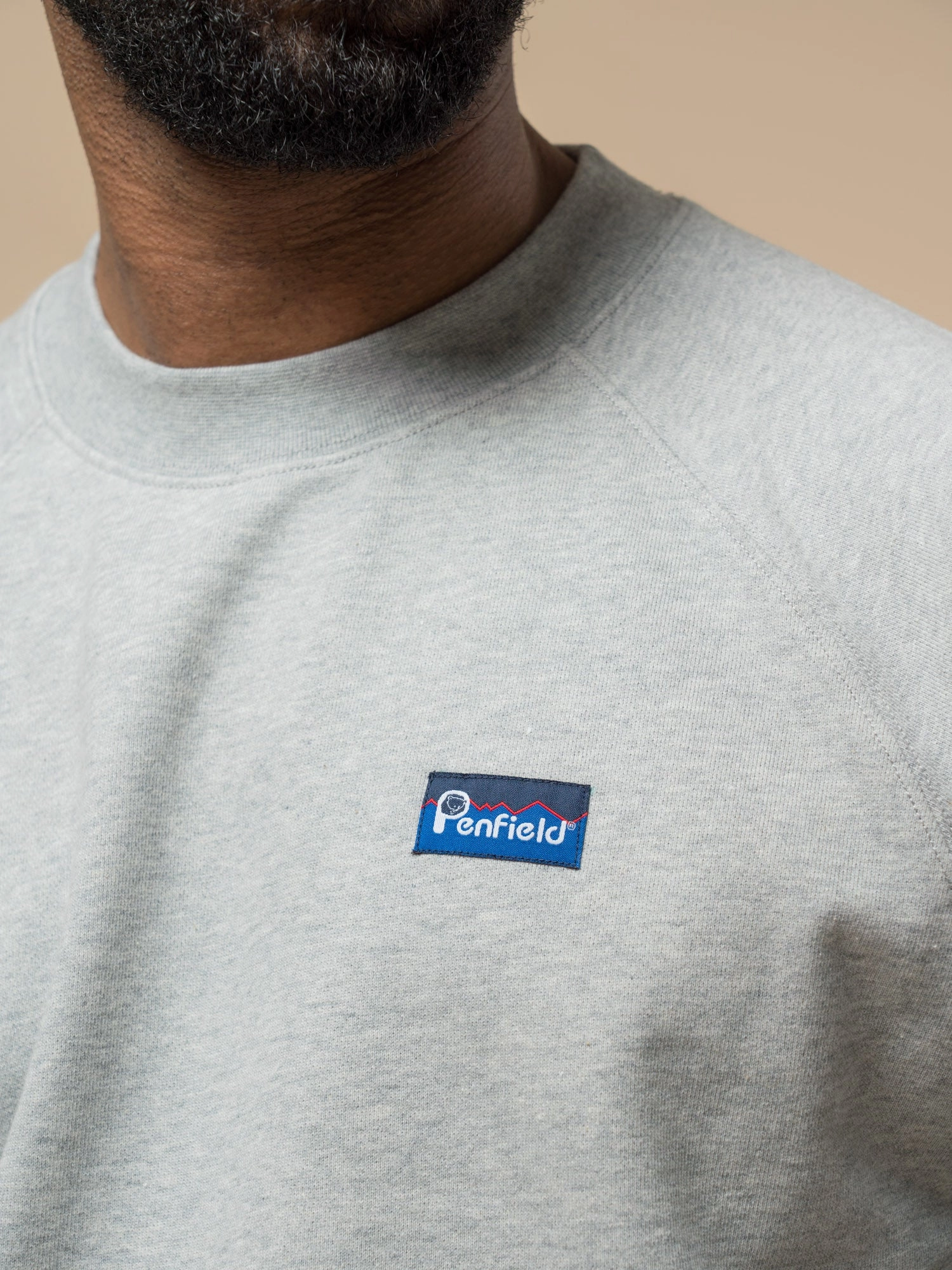 product beach style charm Street Layer Penfield Mens Original Logo Sweatshirt in Athletic Grey Heather