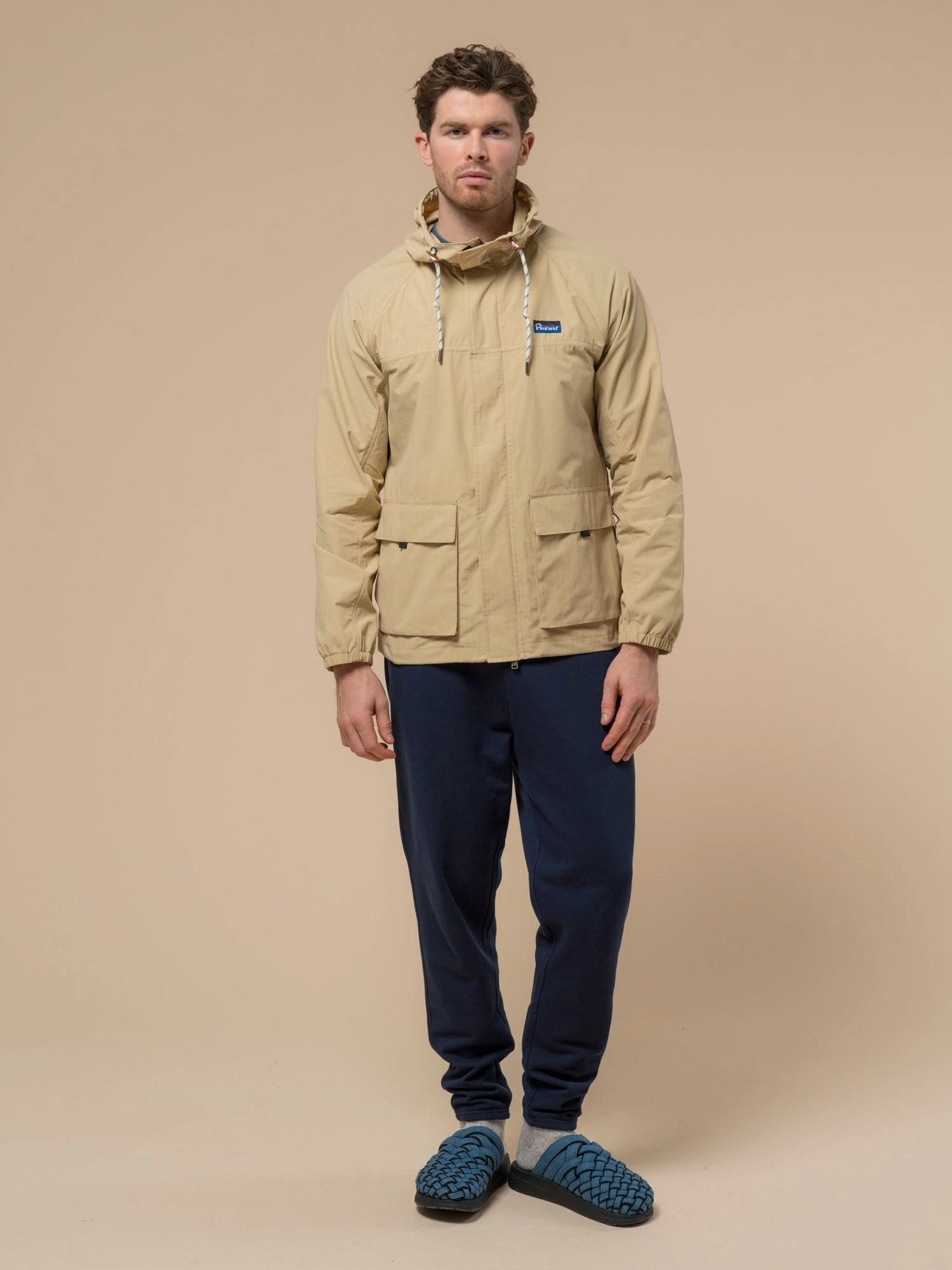 Penfield Mens Original Logo Sweat Pant in Navy Blue OdorResistantFinish