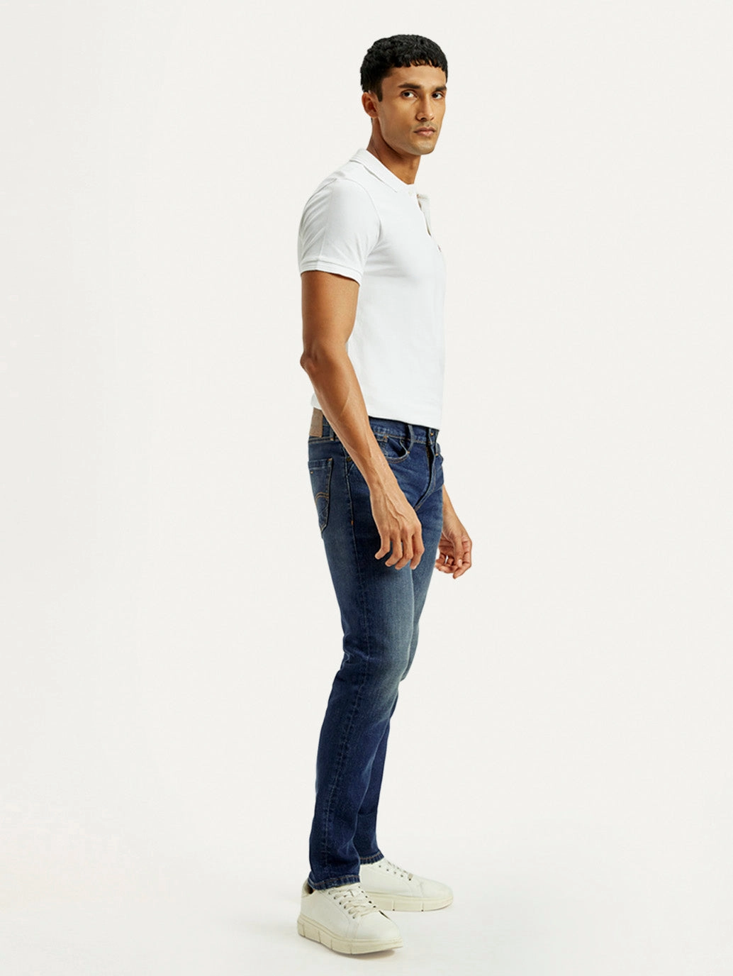Button Fly Option Men's Tinted 511 Med Indigo Slim Fit Mid Rise Jeans