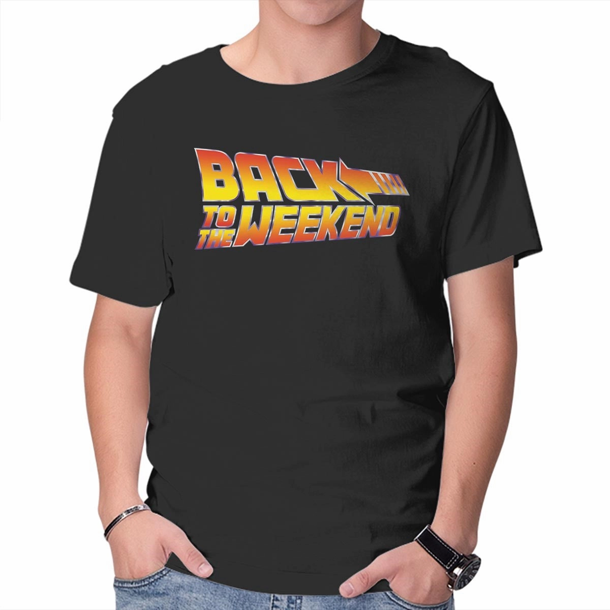 Back To The Weekend Crew neck classic informal gathering