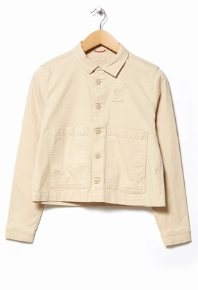 Topo Designs Women's Dirt Jacket - Sand Single Breasted Soft Touch Lining