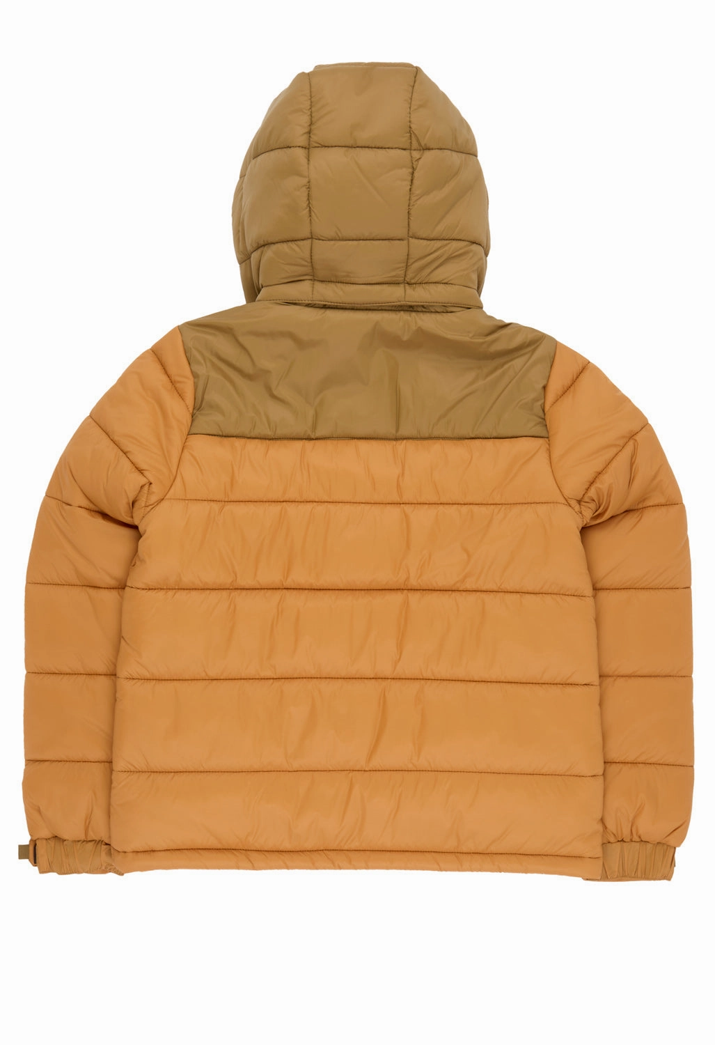 Topo Designs Women's Retro Ridge Puffer Jacket - Dark Khaki / Spice Removable Hood Durable Stitching
