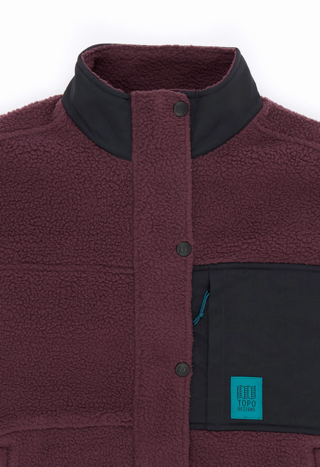 Rugged Style Topo Designs Women's Summit Rise Full Zip Jacket - Huckleberry / Black