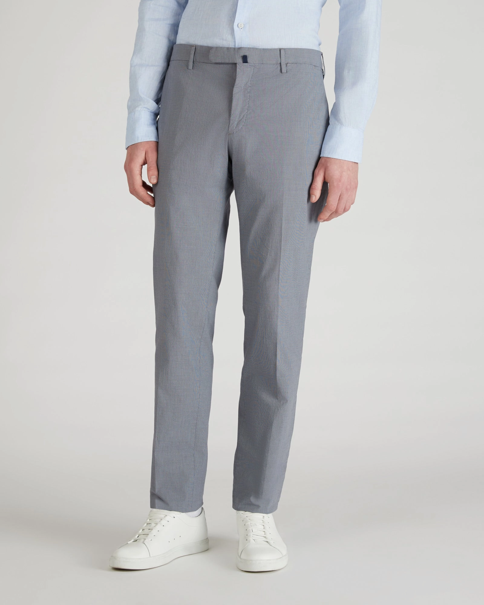 Slim-fit stretch cotton trousers OrganicCotton High Waist