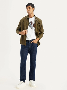 Fashion Must-Have Modern Couple Look Men's 511 Navy Blue Slim Fit Mid Rise Jeans
