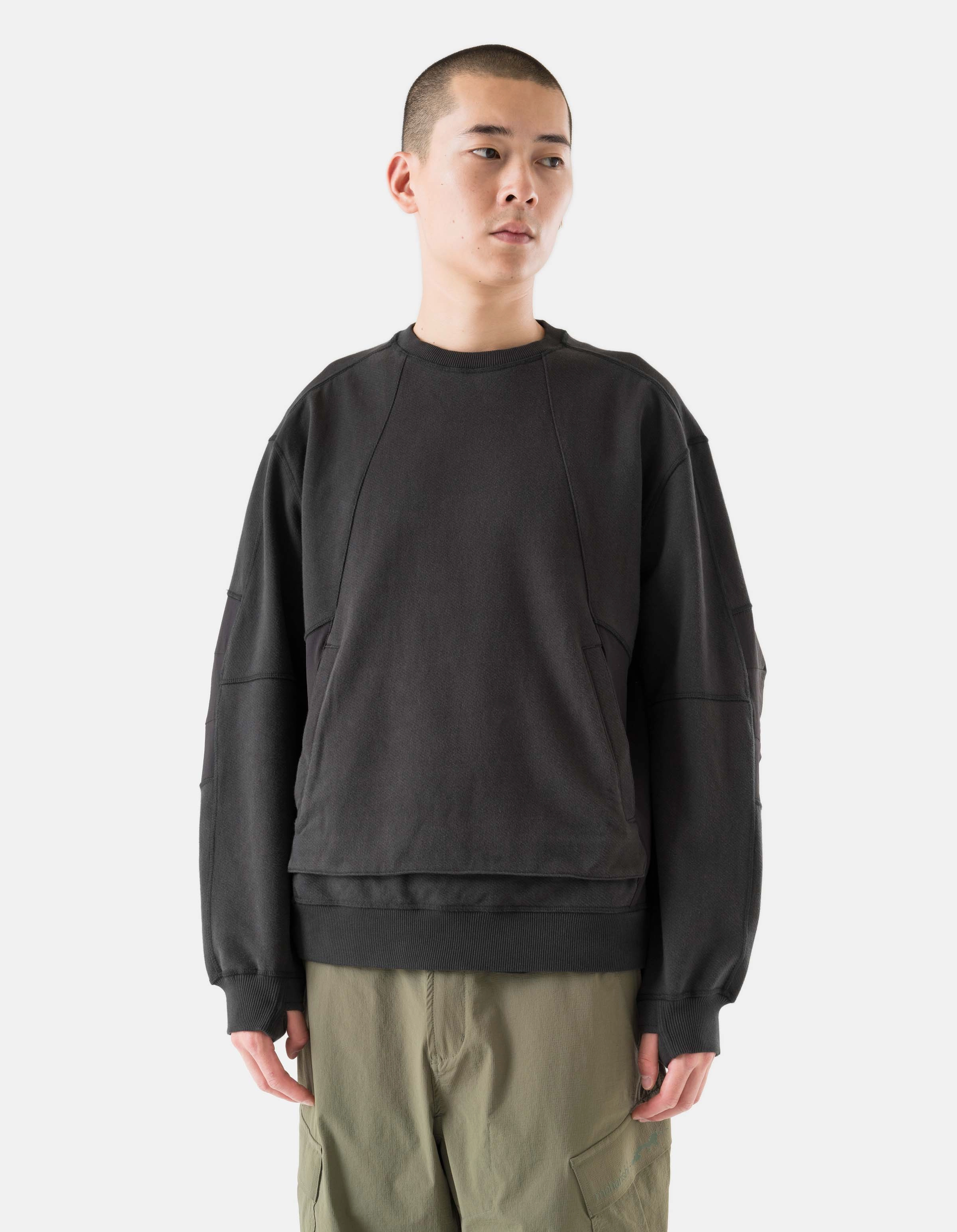 All-Weather Comfort color trend 6211 Cordura? Tech Organic Crew Sweat Black