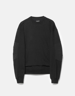 6211 Cordura? Tech Organic Crew Sweat Black product cycling suitability