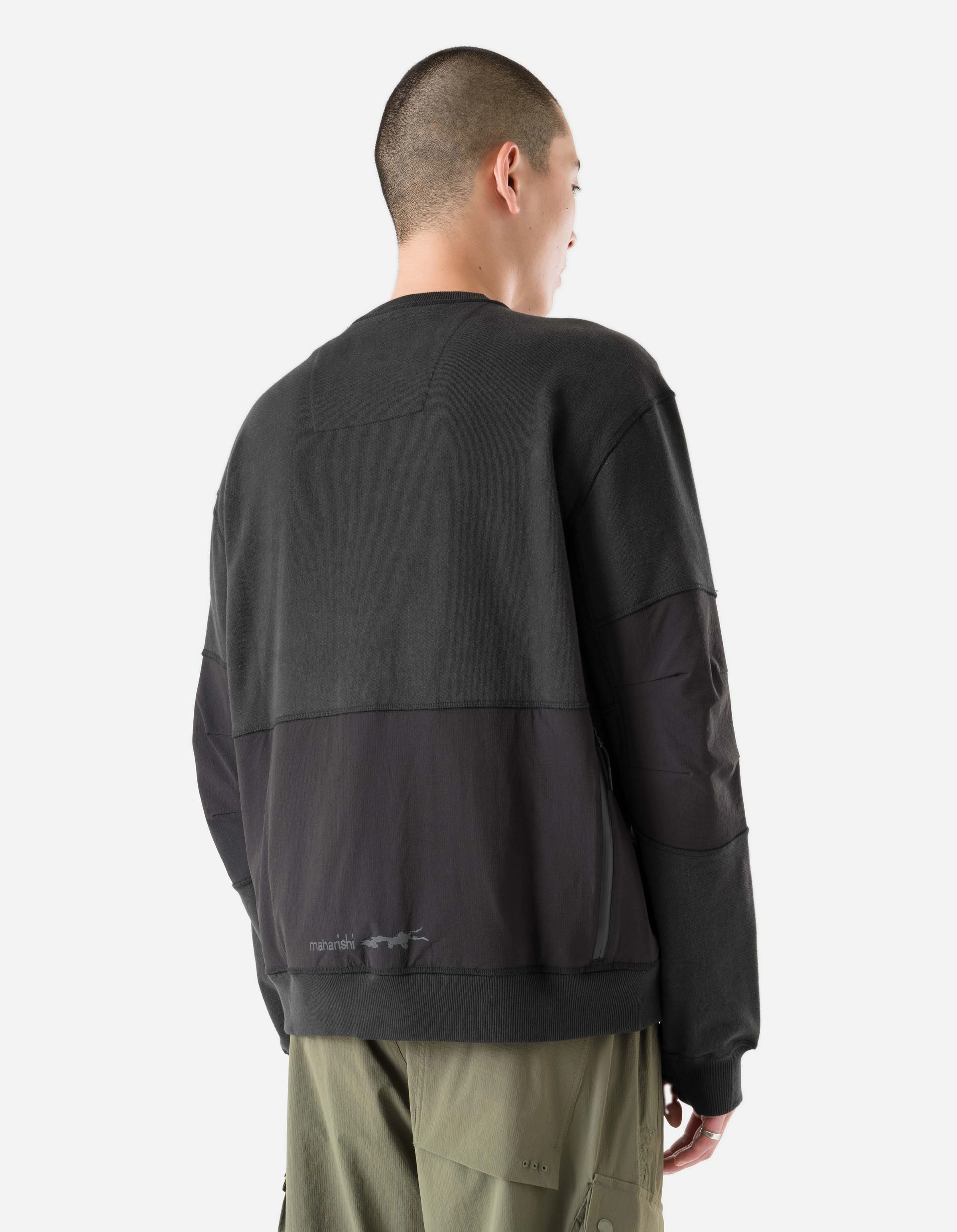 6211 Cordura? Tech Organic Crew Sweat Black Light Color