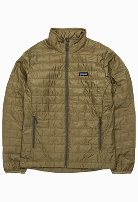 Simple Urban Layer Transition Wear Patagonia Men's Nano Puff Jacket - Sage Khaki