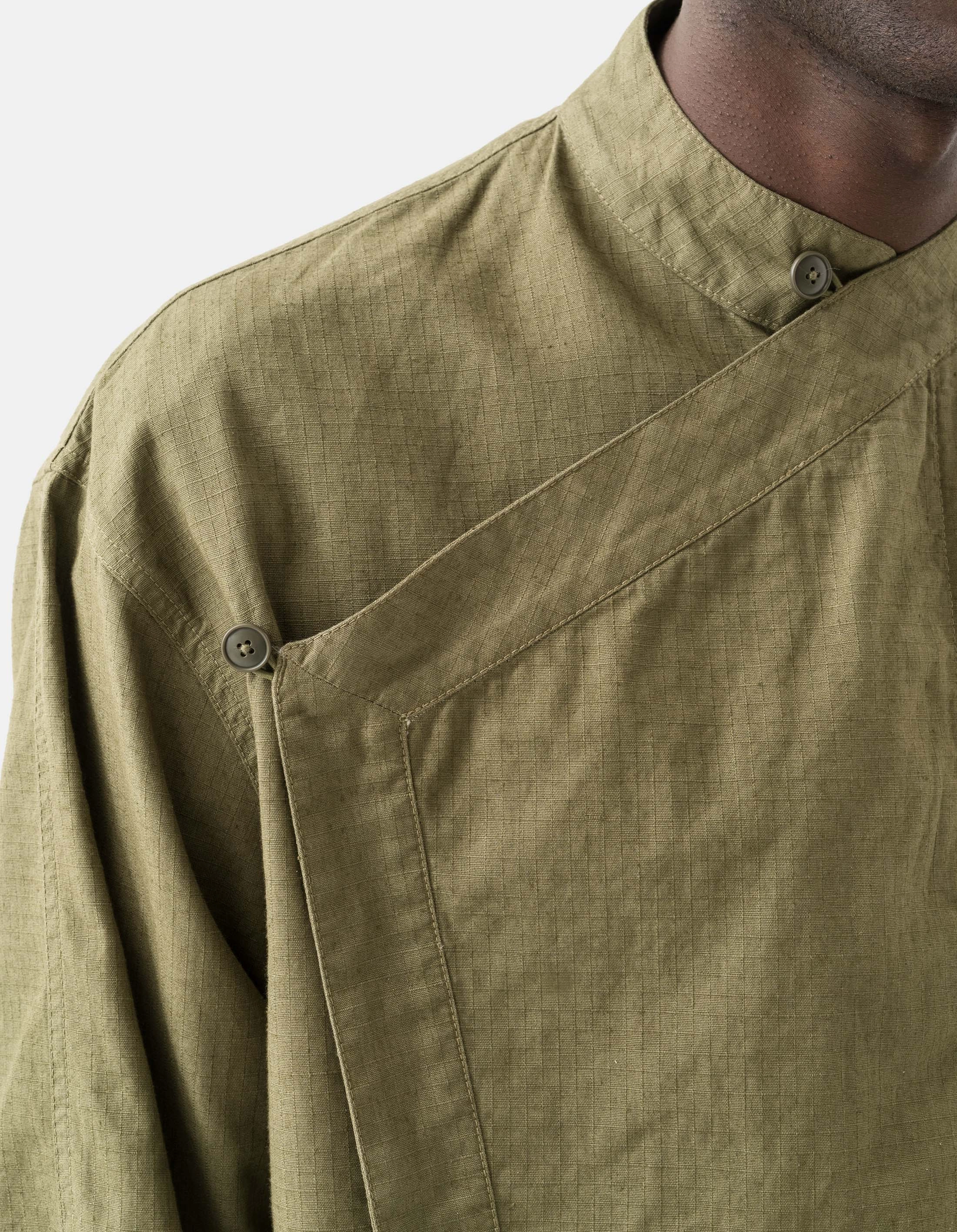 Seasonal Trend Unisex wear 7080 Asym Hanbok L/S Shirt Olive OG-107F