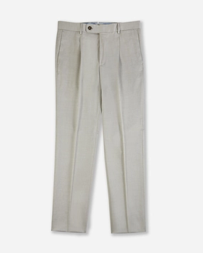 Zip-off legs Stylish Appearance Tapered-fit wool and cotton gabardine trousers