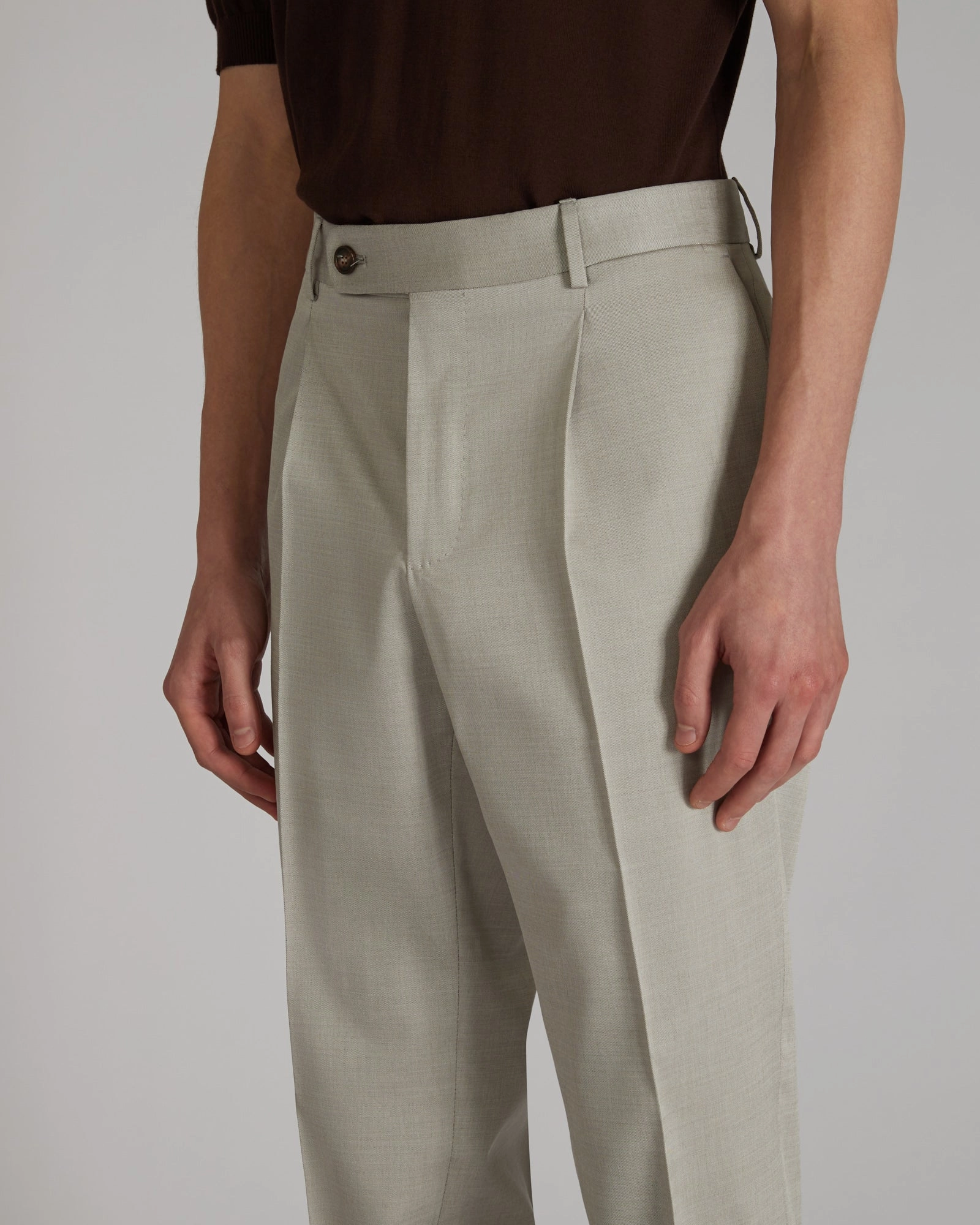 Functional Comfort Wear Layer Ready Tapered-fit wool and cotton gabardine trousers
