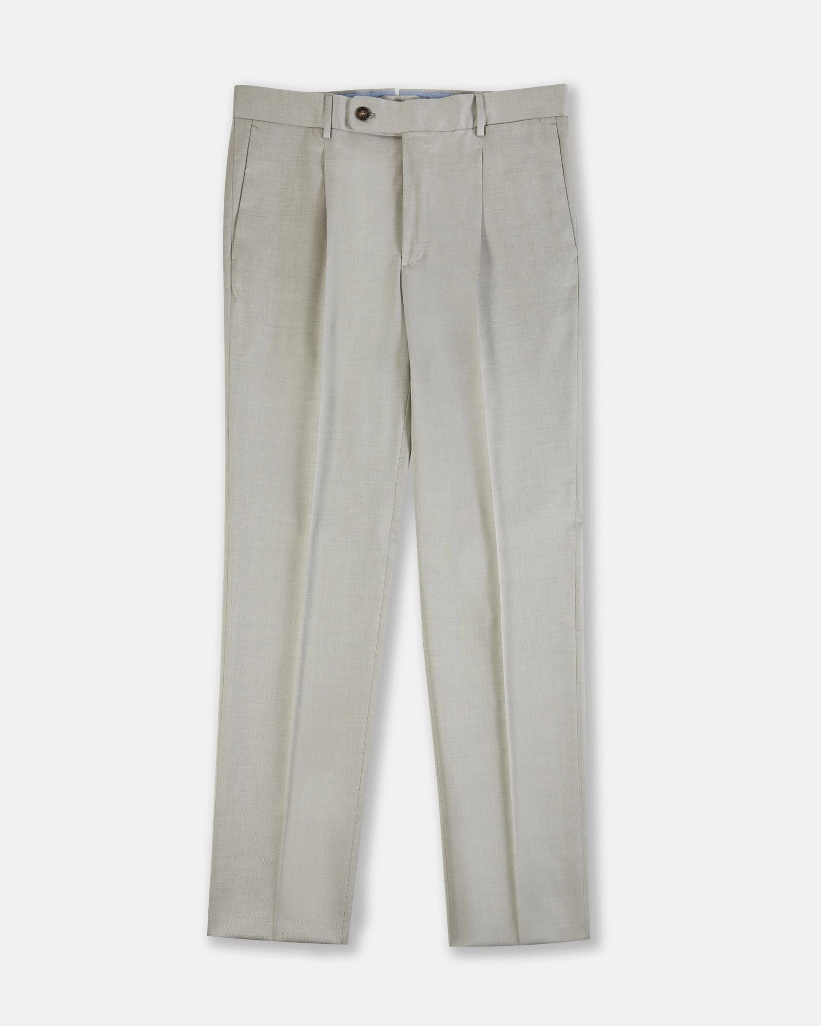 Zip-off legs Stylish Appearance Tapered-fit wool and cotton gabardine trousers