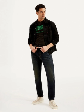 Men's 512 Blue Slim Tapered Fit Mid Rise Jeans Vibrant Fashion Lover