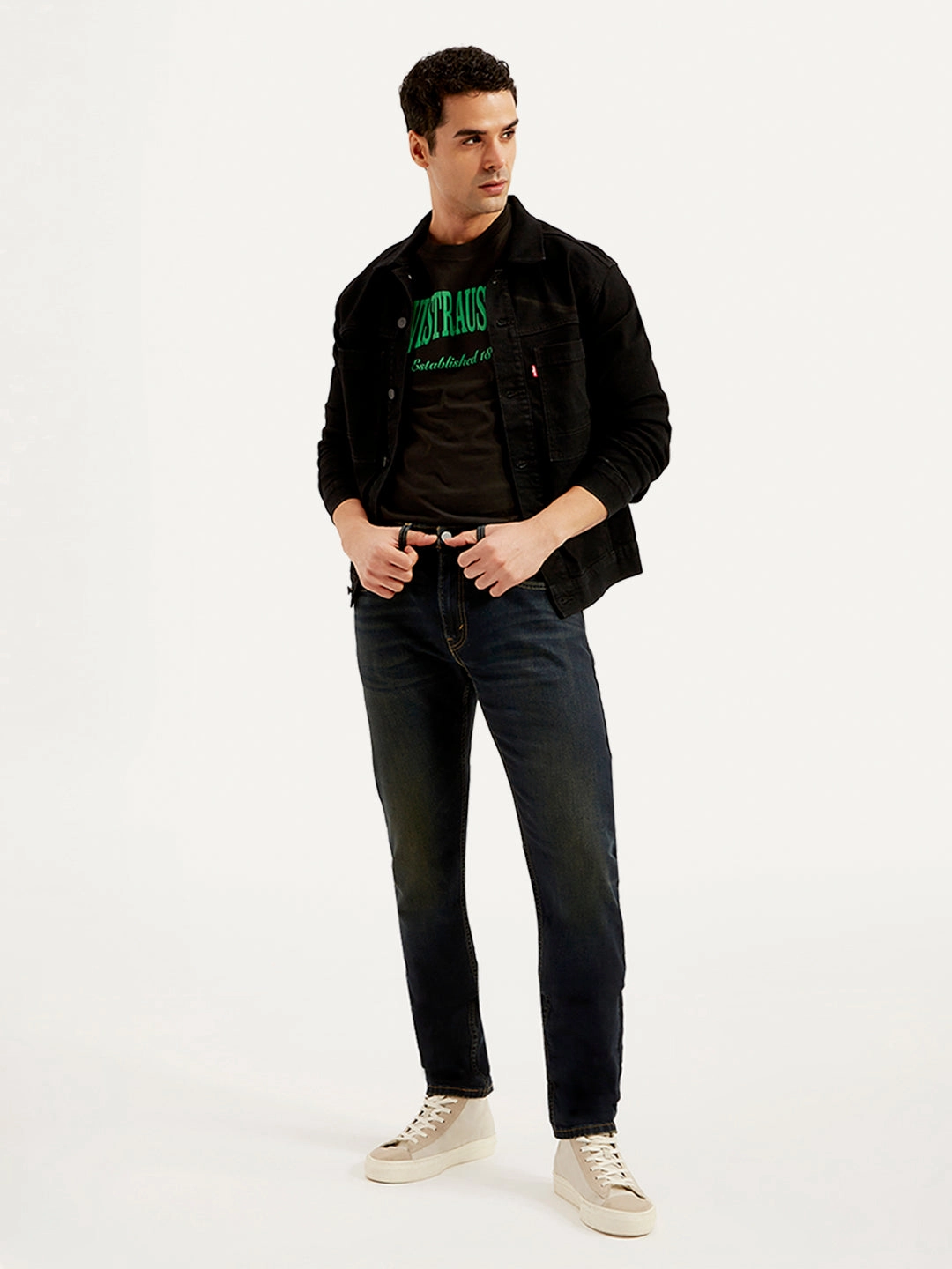 Everyday Use Men's 512 Blue Slim Tapered Fit Mid Rise Jeans