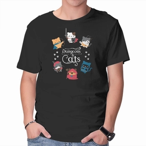 Dungeons & Cats Layered Neckline Sleep