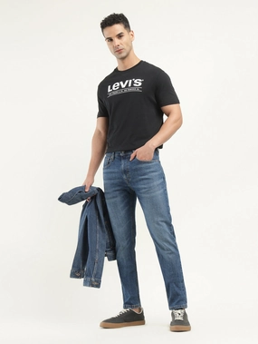 Men's 512 Indigo Slim Tapered Fit Mid Rise Jeans Smart Look Daily Style